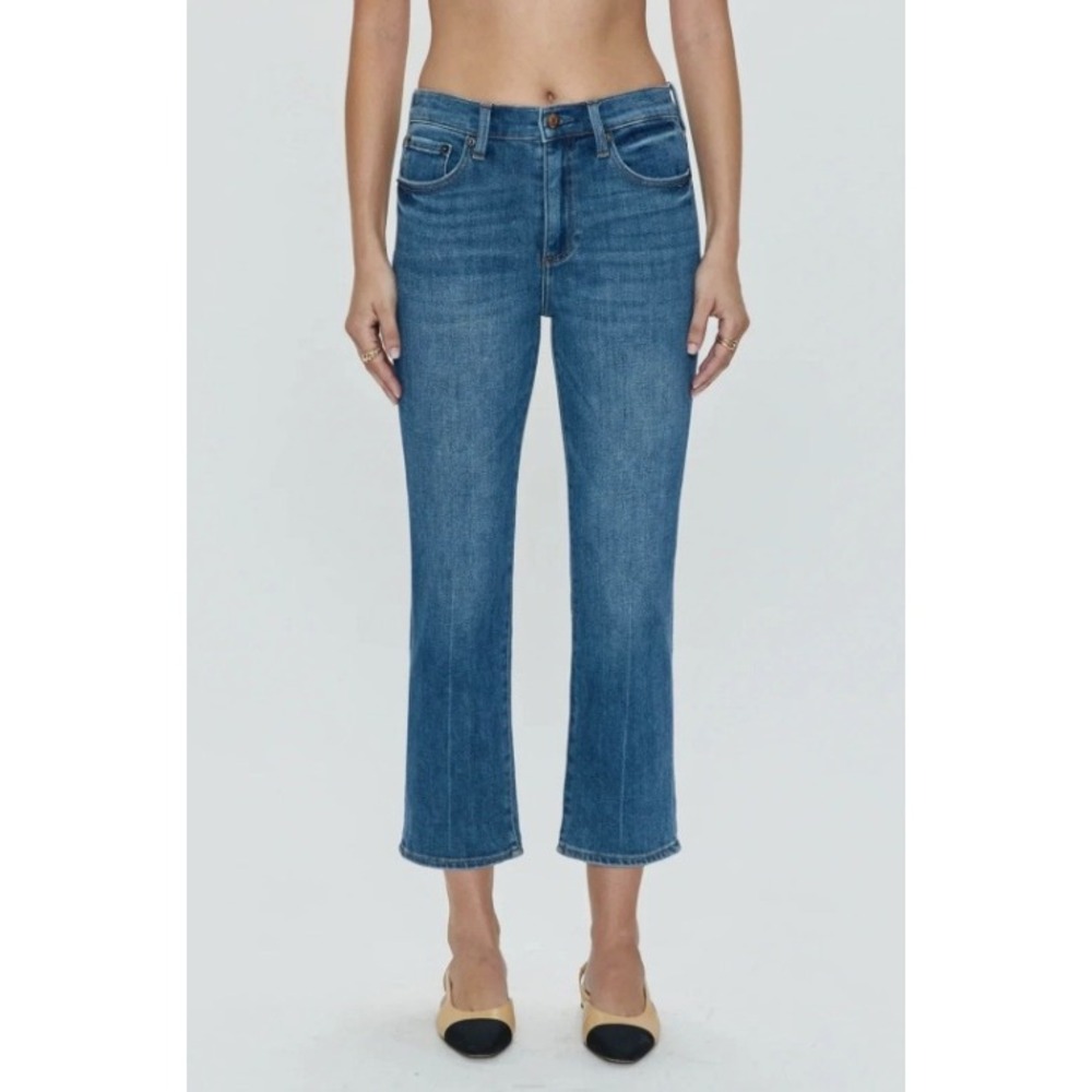 Pistola Monroe Crop High Rise Cigarette Slim Jeans Size 28